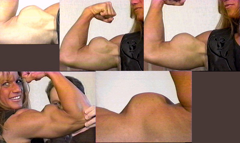 Big Female Biceps - The awesome peaks (and abs!) of Donna Bramble